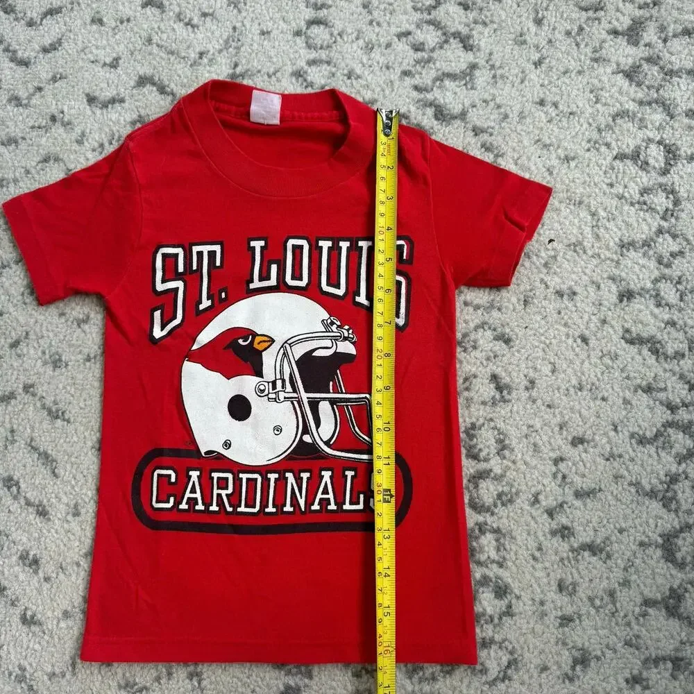 Vtg 1980s Youth St Louis Arizona Cardinals Shirt Small